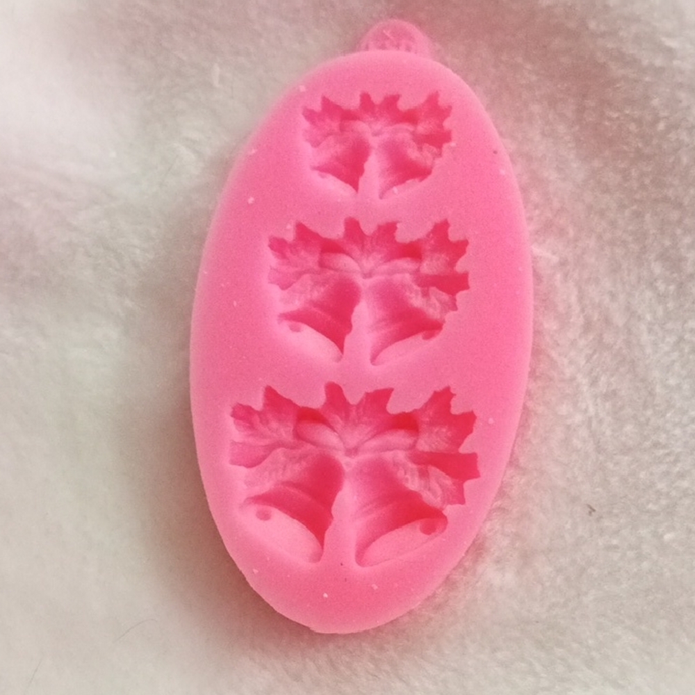 Pink Silicone Leaf and Bell Mold